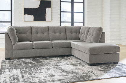Cape Furniture Outlet - Ashley Furniture - Lanelly Sectional - LAF 2-Piece Sectional with Chaise / Alloy - 17504S1