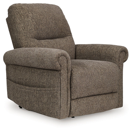 Cape Furniture Outlet - Ashley Furniture - Aureta Living Room - Power Lift Recliner / Charcoal - 1790312