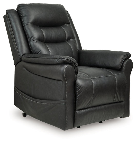 Cape Furniture Outlet - Ashley Furniture - Oatman Living Room - Power Lift Recliner / Carbon - 1800512