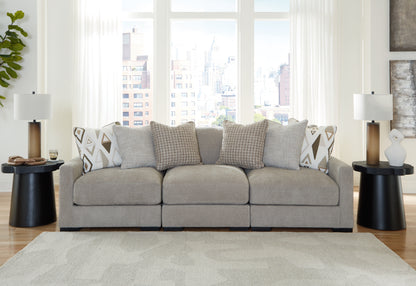 Cape Furniture Outlet - Ashley Furniture - Aslan Court Sectional - RAF 3-Piece Sofa Sectional / Pebble - 20305S2