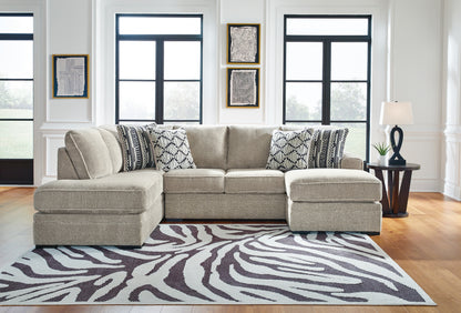 Cape Furniture Outlet - Ashley Furniture - Calnita Sectional - RAF 2-Piece Sectional with Chaise / Sisal - 20502S2