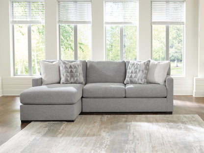 Cape Furniture Outlet - Ashley Furniture - UrbanCrest Sectional - RAF 2-Piece Sectional with Chaise / Pewter - PC20804S2