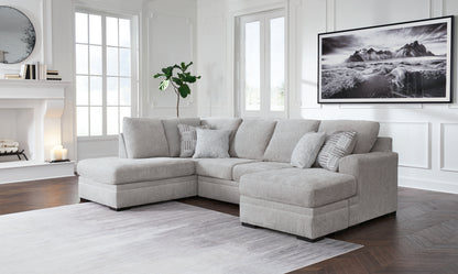 Cape Furniture Outlet - Ashley Furniture - Gabyleigh Sectional - RAF 2-Piece Sectional with Chaise / Nickel - 20904S2
