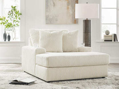 Cape Furniture Outlet - Ashley Furniture - Lindyn Living Room - Chaise / Ivory - 2110415