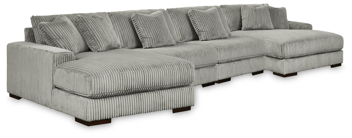 Cape Furniture Outlet - Ashley Furniture - Lindyn 4-Piece Sectional with Double Chaise - 4-Piece Sectional with Double Chaise - 21105S20