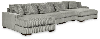 Cape Furniture Outlet - Ashley Furniture - Lindyn 4-Piece Sectional with Double Chaise - 4-Piece Sectional with Double Chaise - 21105S20