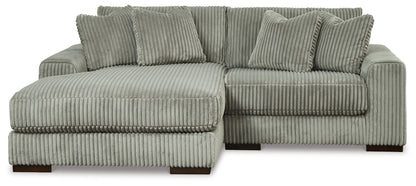 Cape Furniture Outlet - Ashley Furniture - Lindyn Sectional - RAF 2-Piece Sectional with Chaise / Fog - 21105S3