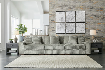 Cape Furniture Outlet - Ashley Furniture - Lindyn Sectional - RAF 3-Piece Sectional Sofa / Fog - 21105S14