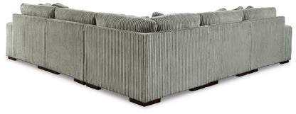 Cape Furniture Outlet - Ashley Furniture - Lindyn Sectional - RAF 5-Piece Sectional with Chaise / Fog - 21105S7