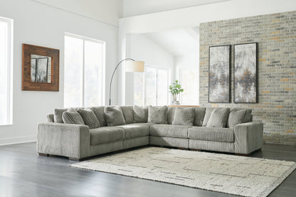 Cape Furniture Outlet - Ashley Furniture - Lindyn Sectional - RAF 5-Piece Sectional / Fog - 21105S5