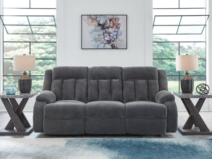 Cape Furniture Outlet - Ashley Furniture - Observation Living Room - REC PWR Sofa w/Drop Down Table / Steel - PC2140599