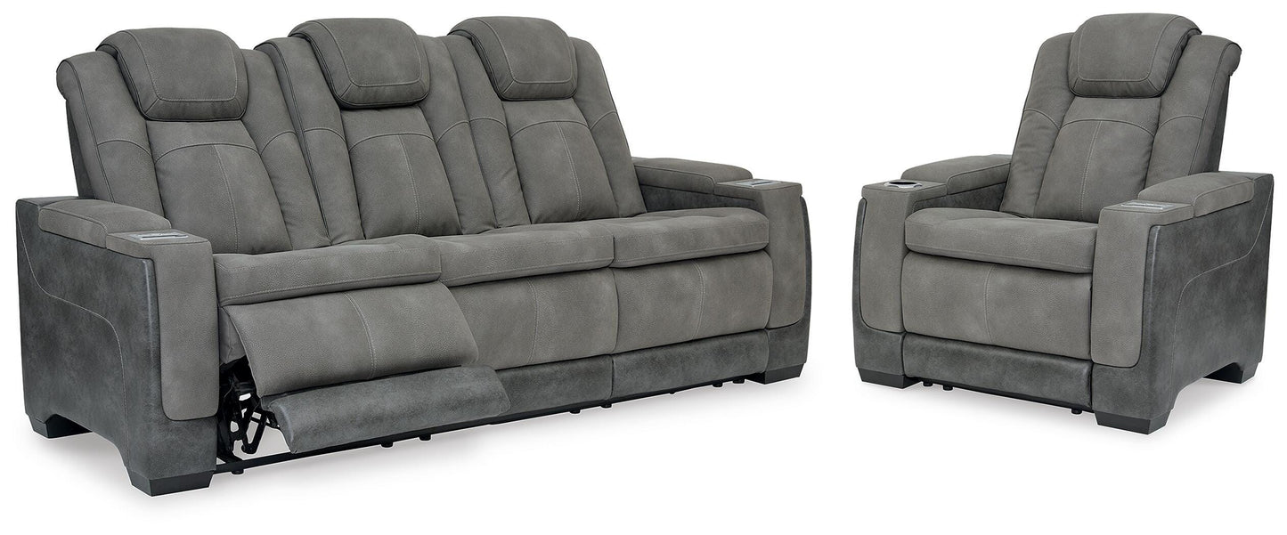 Cape Furniture Outlet - Ashley Furniture - Next-Gen Durapella Power Reclining Sofa and Power Recliner - Power Reclining Sofa and Power Recliner - 22004U3