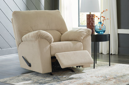 Cape Furniture Outlet - Ashley Furniture - SimpleJoy Living Room - Rocker Recliner / Sand - 2420325