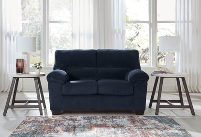 Cape Furniture Outlet - Ashley Furniture - SimpleJoy Living Room - Loveseat / Navy - 2420535
