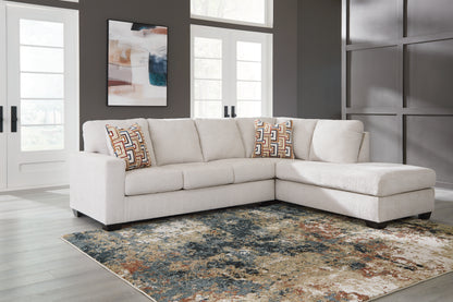 Cape Furniture Outlet - Ashley Furniture - Aviemore Sectional - LAF 2-Piece Sectional with Chaise / Stone - 24305S2