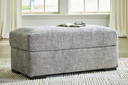 Cape Furniture Outlet - Ashley Furniture - Dunmor Living Room - Ottoman / Graphite - 2490414