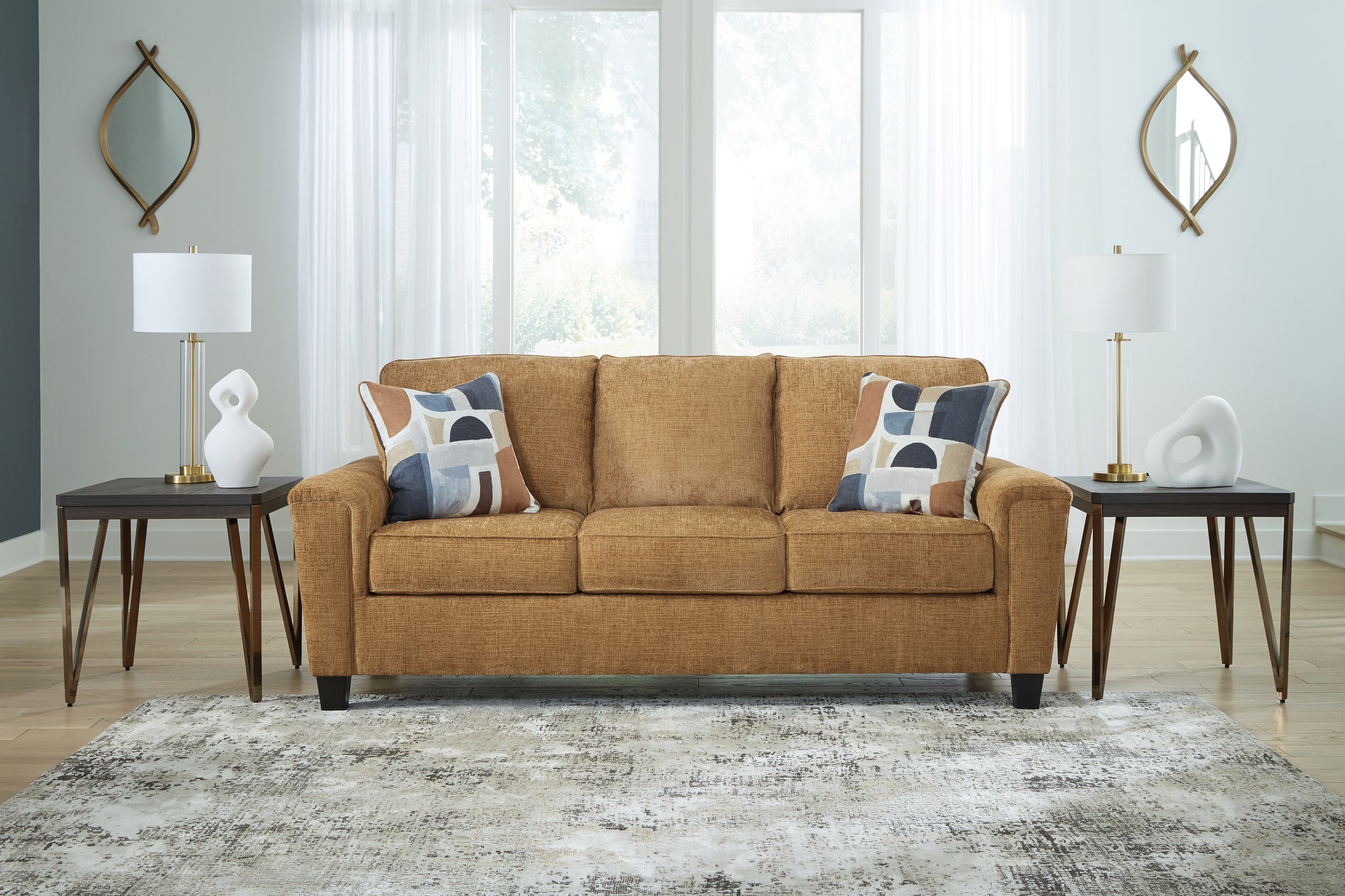 Cape Furniture Outlet - Ashley Furniture - Erinslane Living Room - Sofa / Honey - 2520738