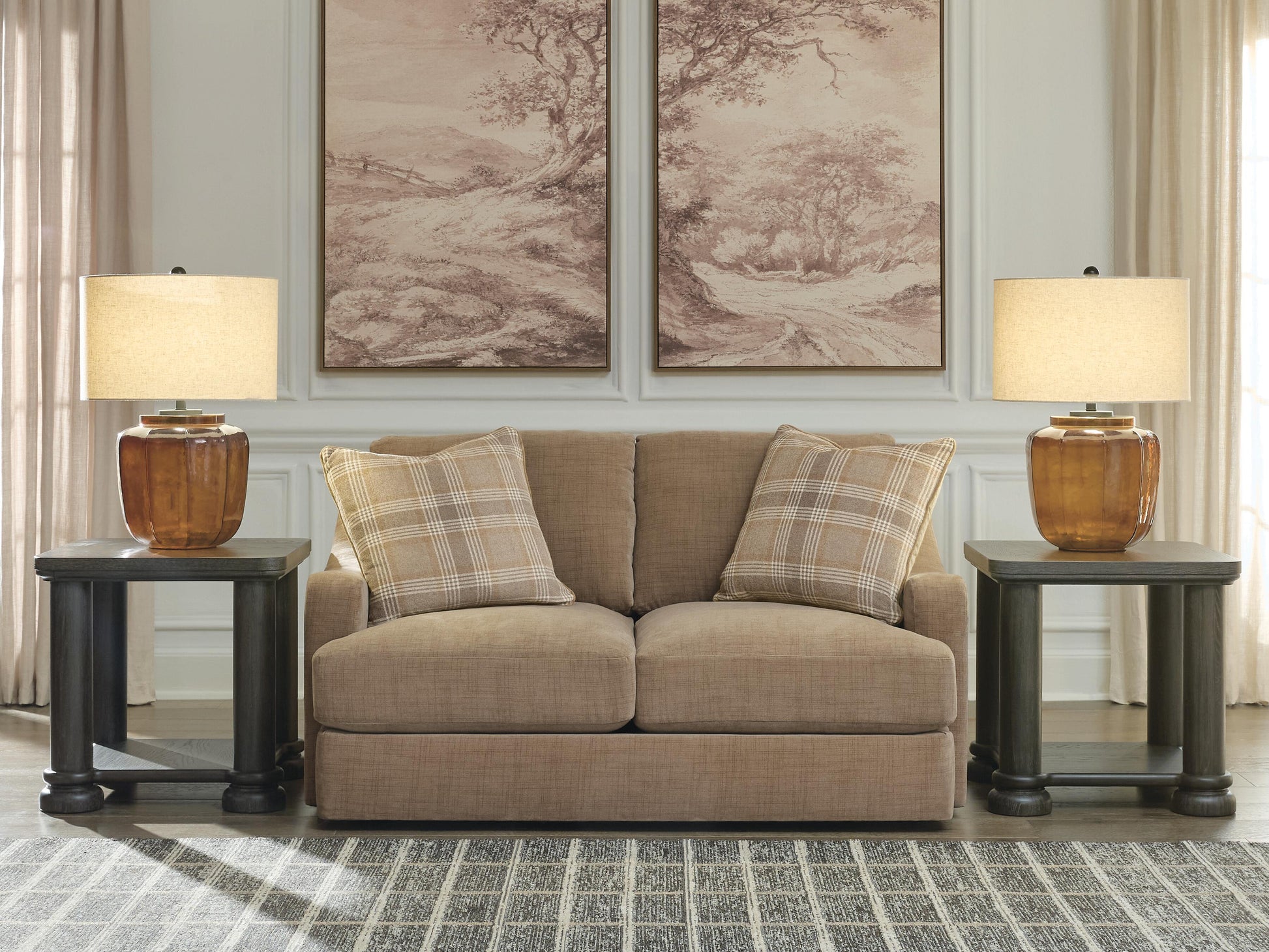 Cape Furniture Outlet - Ashley Furniture - ChloeeAnne Living Room - Loveseat - 2550535
