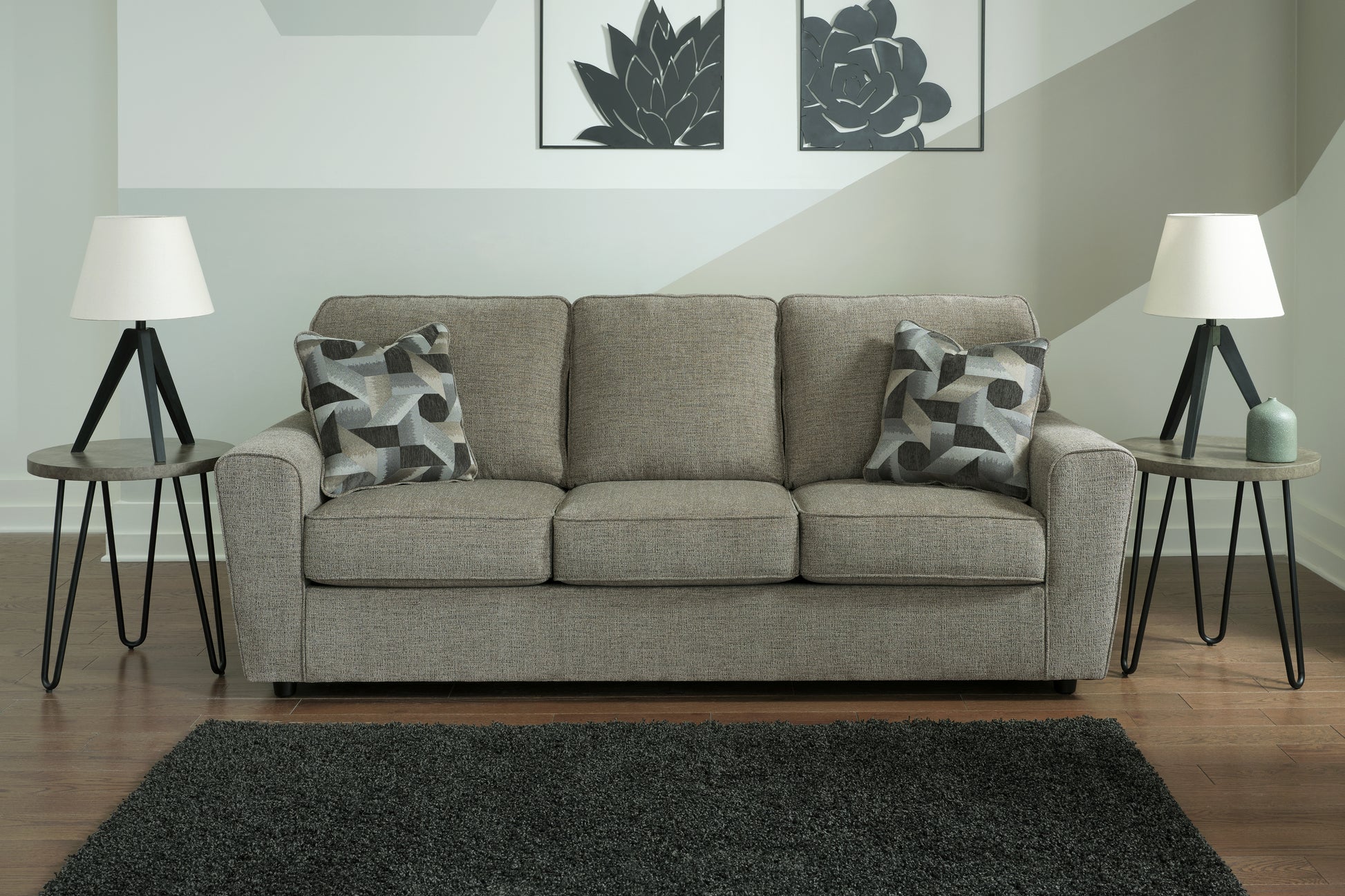 Cape Furniture Outlet - Ashley Furniture - Cascilla Living Room - Loveseat / Pewter - 2680535