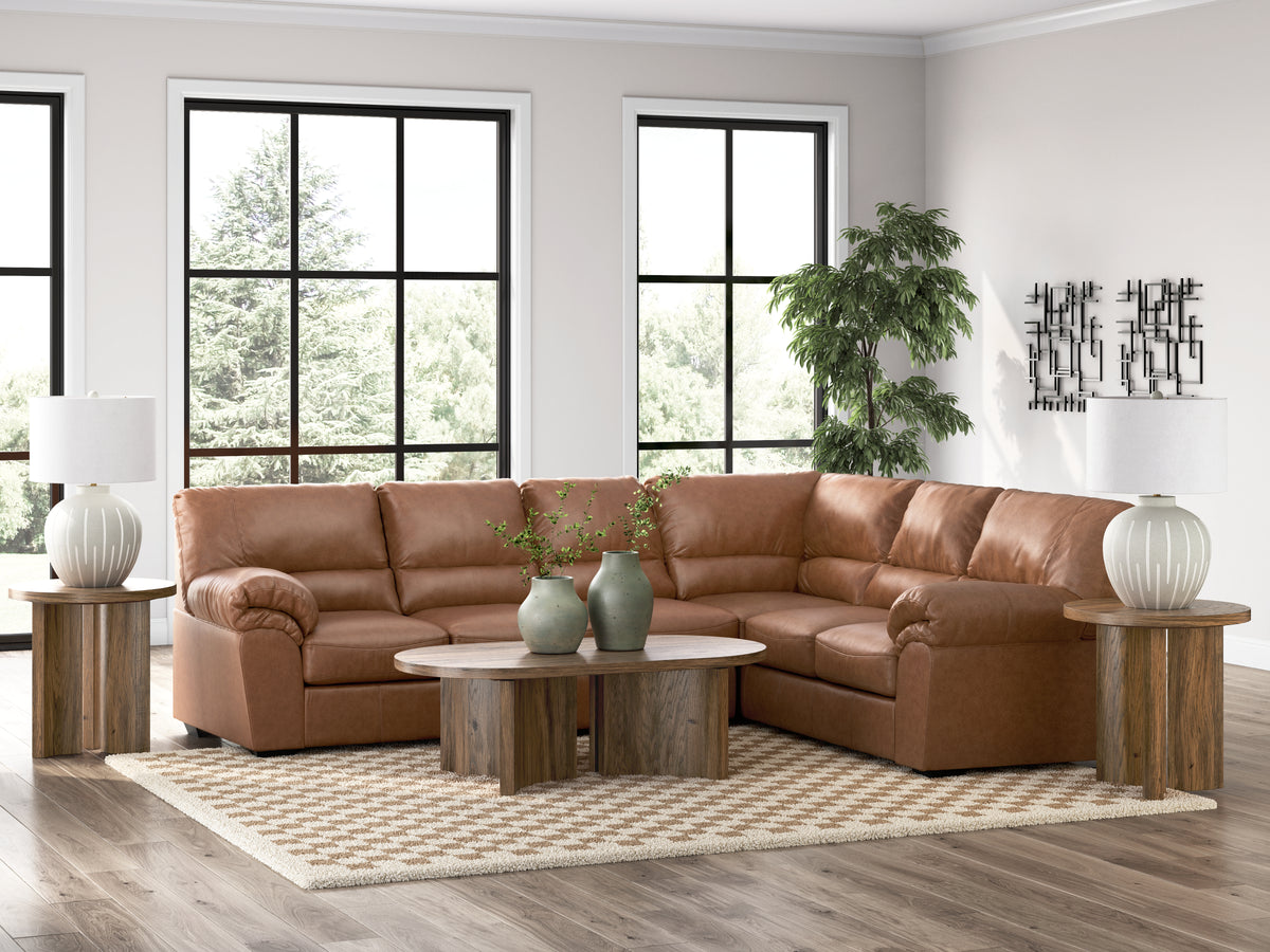 Cape Furniture Outlet - Ashley Furniture - WillowBend Sectional - RAF 3-Piece Sectional / Caramel - PC27704S3