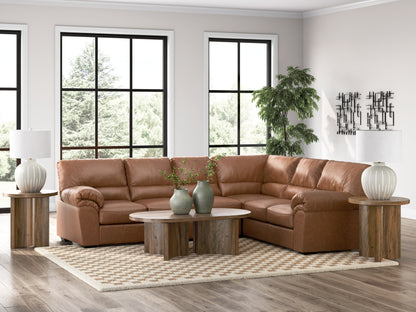Cape Furniture Outlet - Ashley Furniture - WillowBend Sectional - RAF 3-Piece Sectional / Caramel - PC27704S3