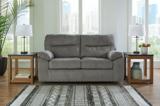 Cape Furniture Outlet - Ashley Furniture - Bindura Living Room - Glider Loveseat / Mineral - 3030578