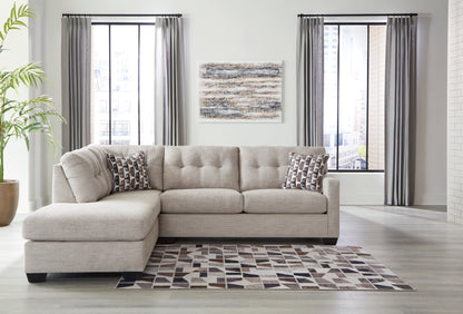 Cape Furniture Outlet - Ashley Furniture - Mahoney Sectional - RAF 2-Piece Sectional with Chaise / Pebble - 31004S1