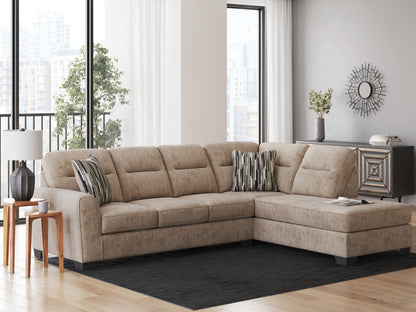 Cape Furniture Outlet - Ashley Furniture - Olten Sectional - RAF 2-Piece Super Chaise / Graphite - 31305S3