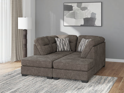 Cape Furniture Outlet - Ashley Furniture - Olten Sectional - RAF 2-Piece Super Chaise / Graphite - 31305S3