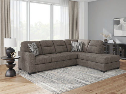 Cape Furniture Outlet - Ashley Furniture - Olten Sectional - RAF 2-Piece Sectional with Chaise / Graphite - 31305S1