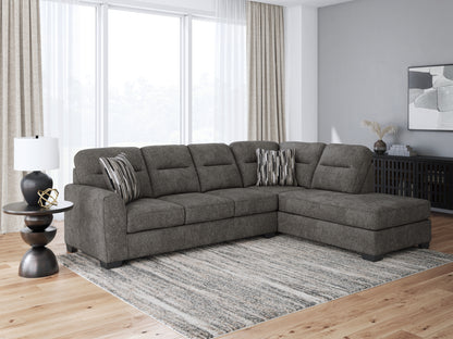 Cape Furniture Outlet - Ashley Furniture - Olten Sectional - LAF 2-Piece Sectional with Chaise / Graphite - 31305S2