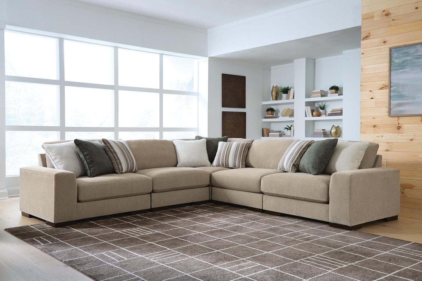 Cape Furniture Outlet - Ashley Furniture - Linenhause Sectional - RAF 5-Piece Sectional - 31803S17