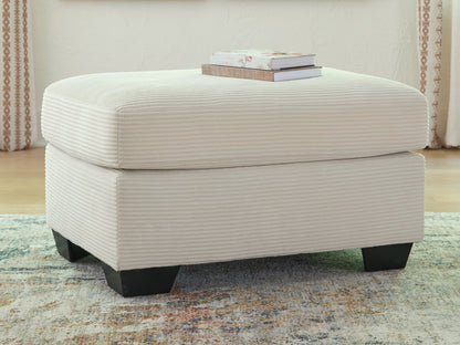 Cape Furniture Outlet - Ashley Furniture - Greenbriar Living Room - Ottoman / Ivory - PC3200614