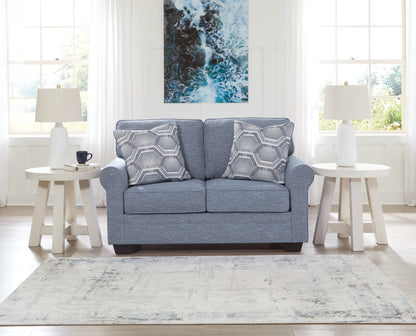 Cape Furniture Outlet - Ashley Furniture - Carissa Manor Living Room - Loveseat / Denim - 3260435