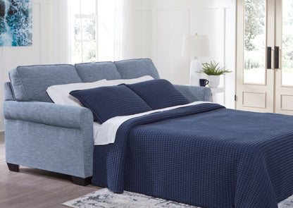Cape Furniture Outlet - Ashley Furniture - Carissa Manor Living Room - Queen Sofa Sleeper / Denim - 3260439