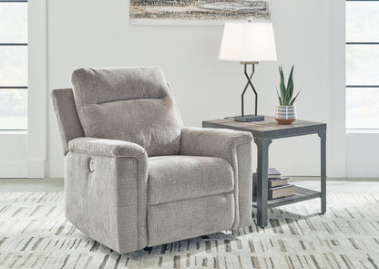 Cape Furniture Outlet - Ashley Furniture - Barnsana Living Room - Power Rocker Recliner / Ash - 3320198