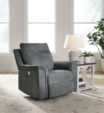 Cape Furniture Outlet - Ashley Furniture - Barnsana Living Room - DBL REC PWR Loveseat w/Console / Ash - 3320196