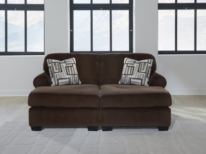 Cape Furniture Outlet - Ashley Furniture - Kimlee Sectional - RAF 2-Piece Super Chaise / Chocolate - PC35603S4