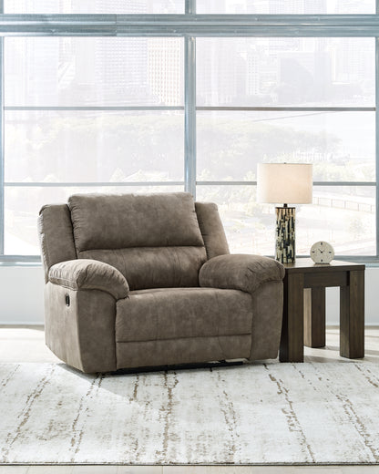 Cape Furniture Outlet - Ashley Furniture - Laresview Living Room - DBL Rec Loveseat w/Console / Fossil - 3720394