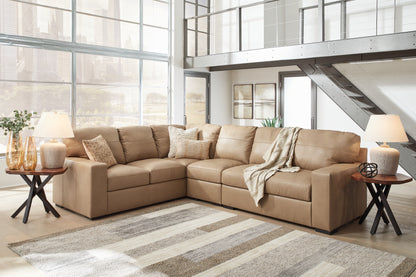 Cape Furniture Outlet - Ashley Furniture - Bandon Sectional - LAF 3-Piece Sectional / Toffee - 38006S3