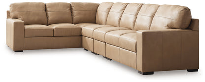 Cape Furniture Outlet - Ashley Furniture - Bandon Sectional - LAF 4-Piece Sectional / Toffee - 38006S5