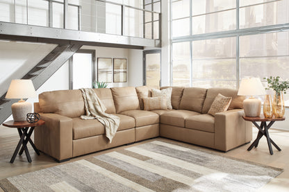 Cape Furniture Outlet - Ashley Furniture - Bandon Sectional - RAF 3-Piece Sectional / Toffee - 38006S4
