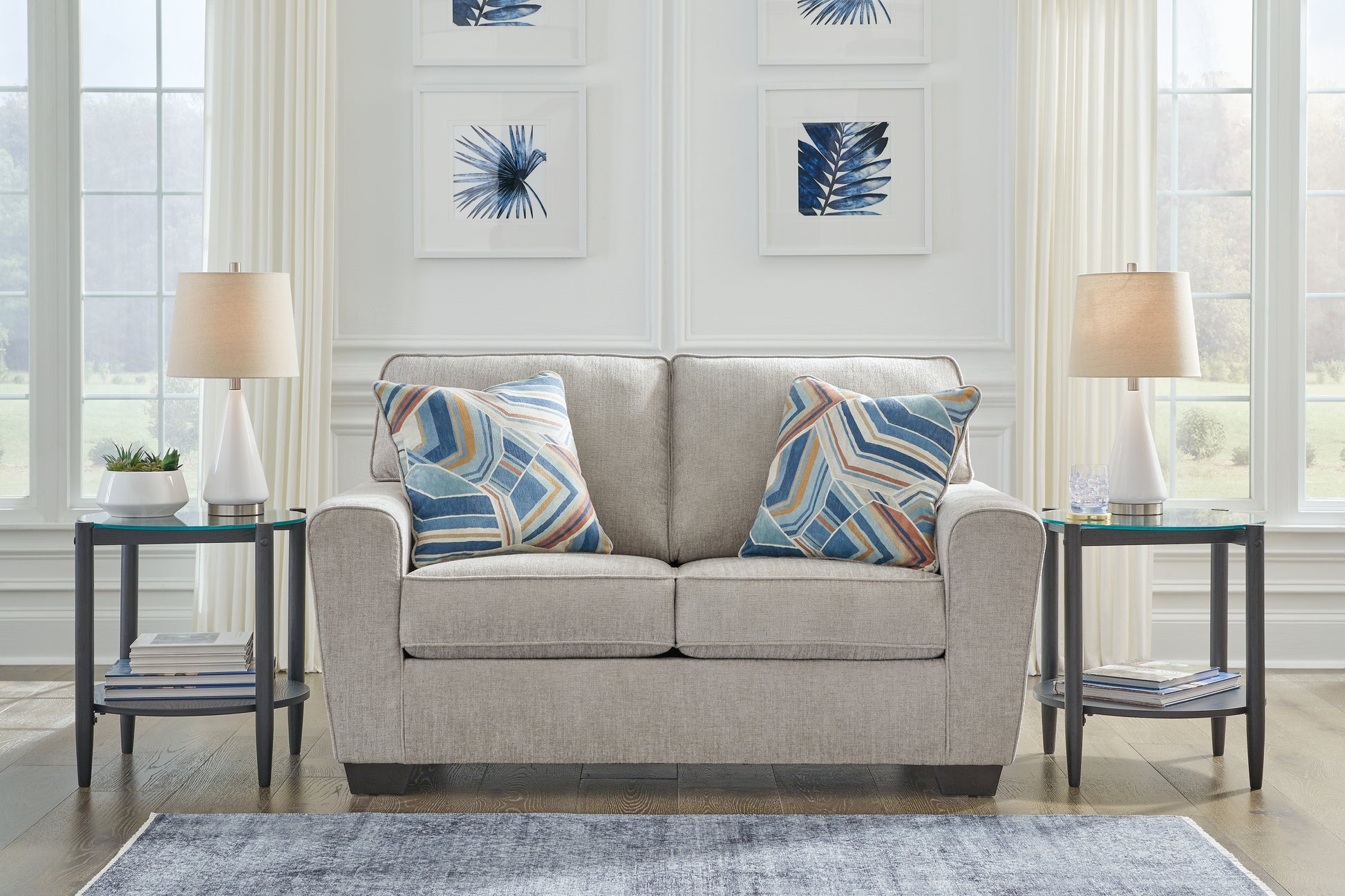 Cape Furniture Outlet - Ashley Furniture - Cashton Living Room - Loveseat / Ice - 4060635