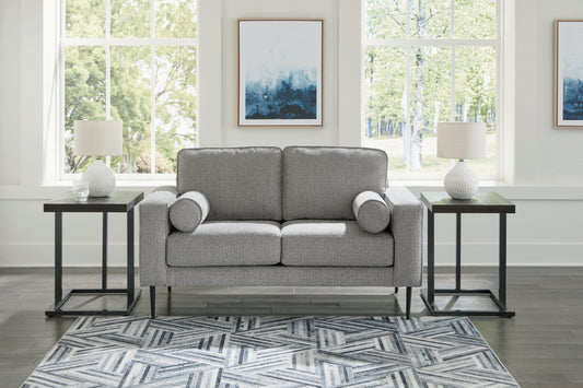 Cape Furniture Outlet - Ashley Furniture - Hazela Living Room - Ottoman / Charcoal - 4110214