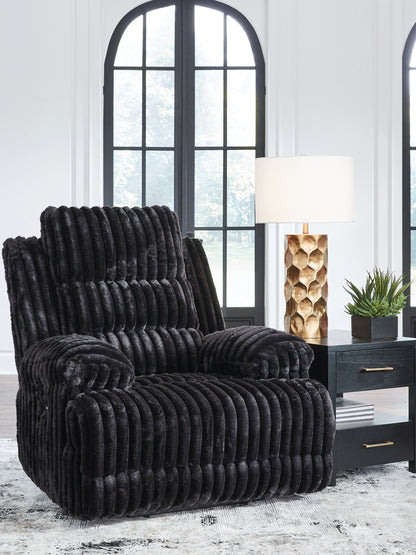 Cape Furniture Outlet - Ashley Furniture - Rhine Falls Living Room - Zero Wall Power Recliner / Onyx - PC4280506