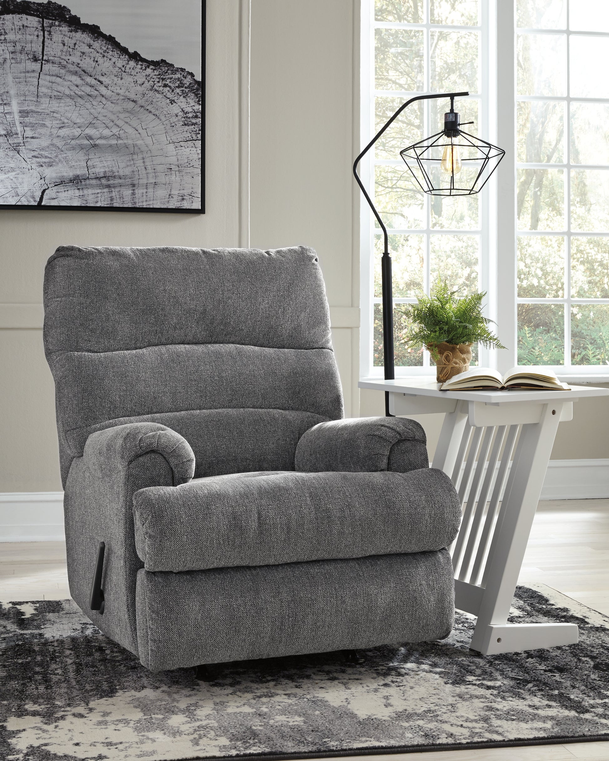 Cape Furniture Outlet - Ashley Furniture - Man Fort Living Room - Rocker Recliner / Graphite - 4660525