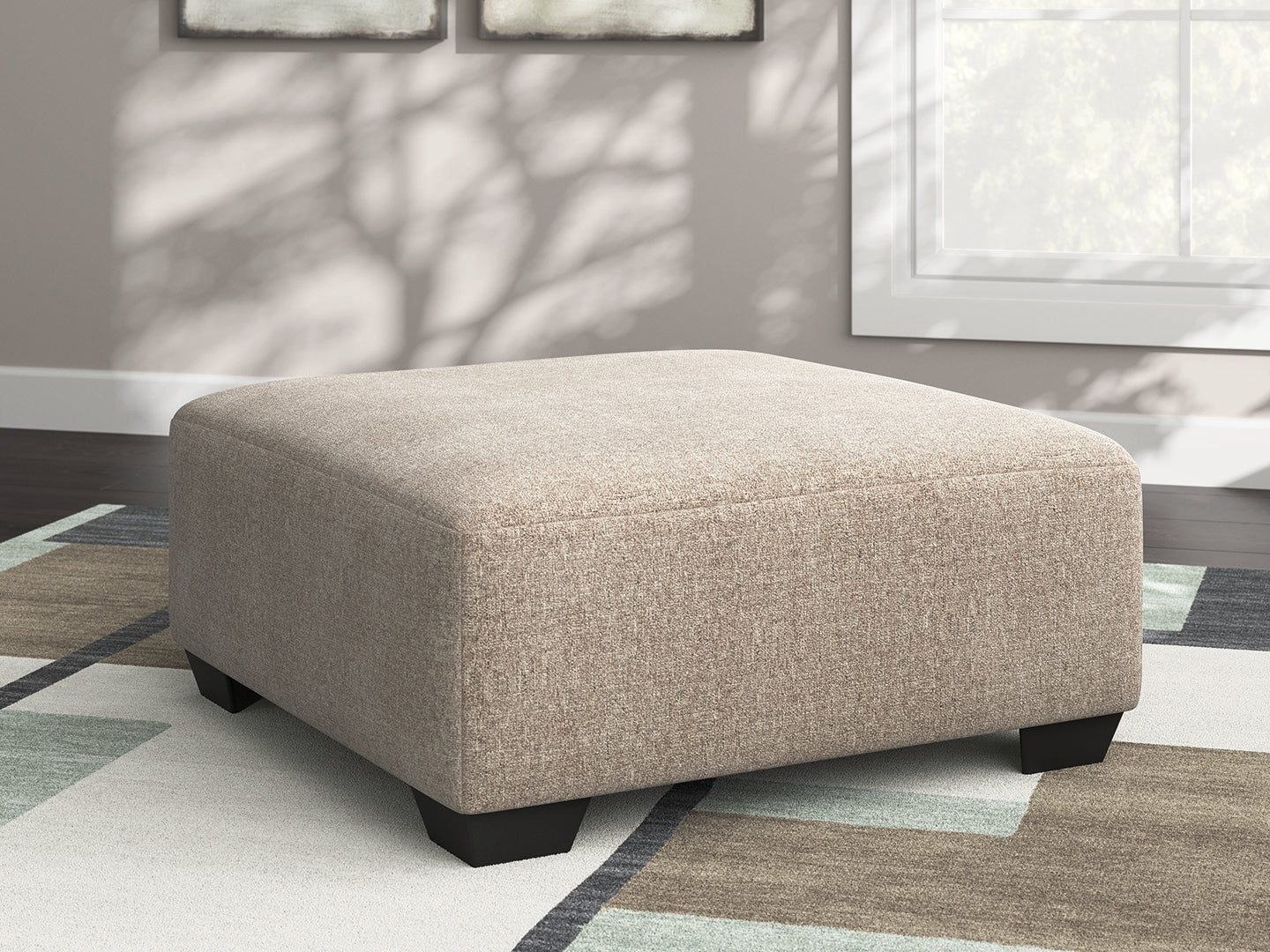 Cape Furniture Outlet - Ashley Furniture - Newellen Living Room - Oversized Accent Ottoman / Hemp - 4840408