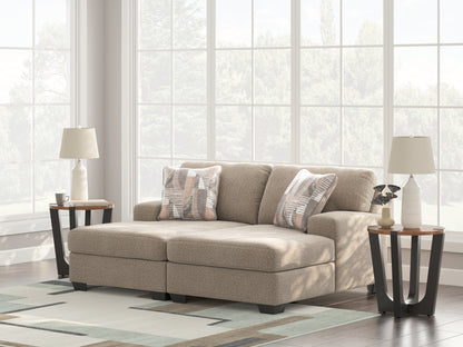 Cape Furniture Outlet - Ashley Furniture - Newellen Sectional - RAF 2-Piece Super Chaise / Hemp - 48404S4
