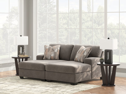 Cape Furniture Outlet - Ashley Furniture - Newellen Sectional - RAF 2-Piece Super Chaise / Greystone - 48405S4