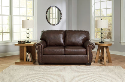 Cape Furniture Outlet - Ashley Furniture - Colleton Living Room - Loveseat / Dark Brown - 5210735